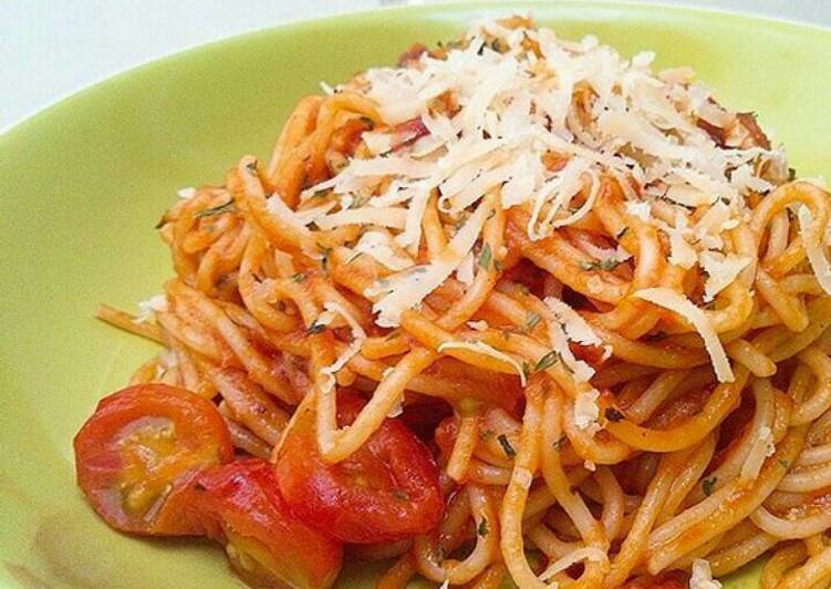 Gambar Spaghetti Mentah - Gambar Hitam HD