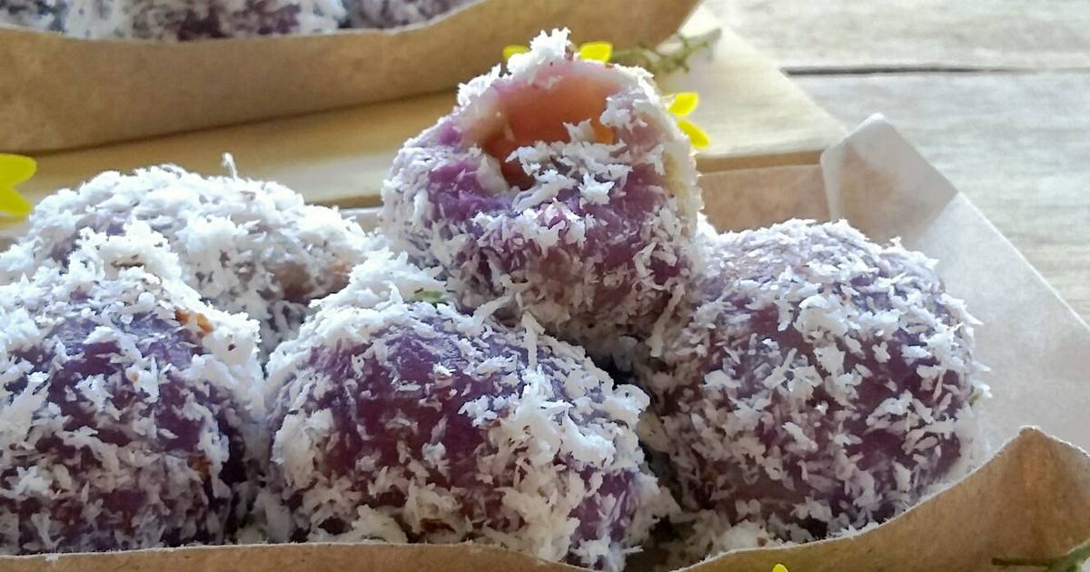 Resep Klepon Ubi Ungu Resep Klepon Ubi Ungu