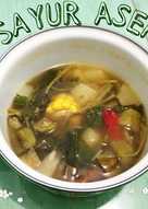 Sayur asem + ikan tongkol tepung