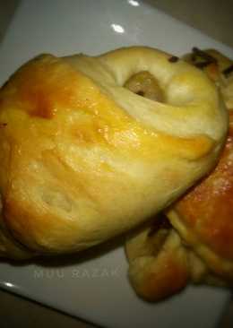 Roti bakery isi pisang coklat #indonesiamemasak