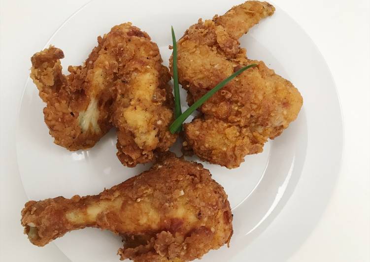 resep lengkap untuk Ayam Goreng Ala KFC non MSG