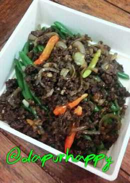 Baby buncis sapi lada hitam #sarapan day4