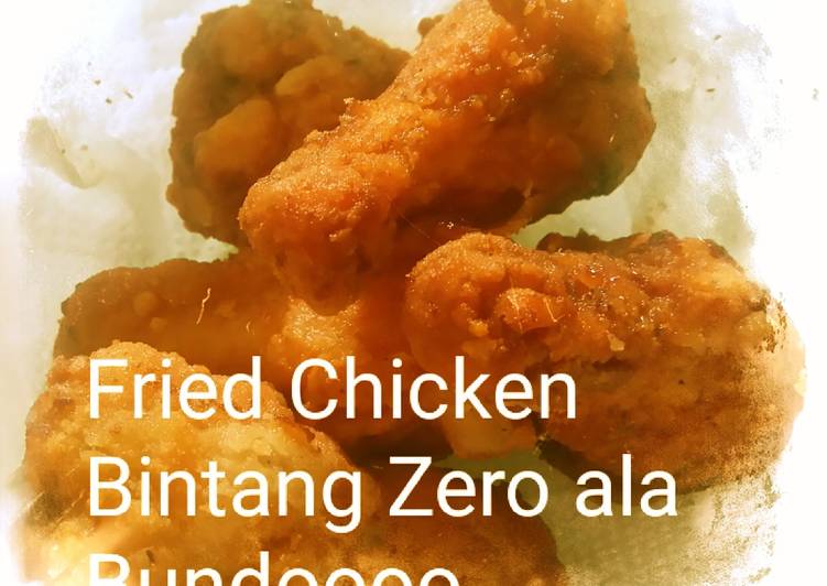 cara membuat Fried Chicken Wings Bintang Zero ala Bundoooo