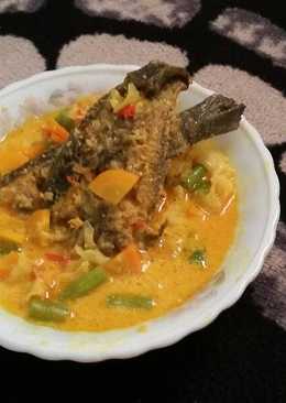 Gulai Lele plus sayuran