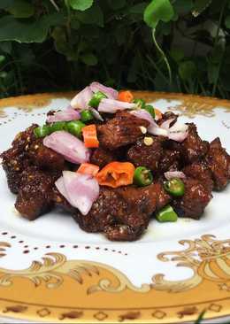 Sate Sapi Goreng