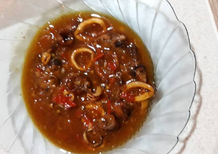 Resep Cumi goreng saus tiram Dari andi subhan