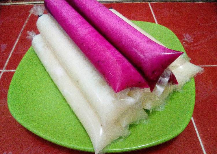 gambar untuk resep makanan Es Lilin Sirsak & Buah Naga