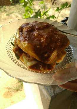 TTKK (tahu telur timun tauge kuah kacang)