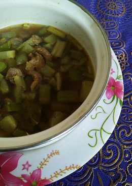 Rawon sayur labu siam