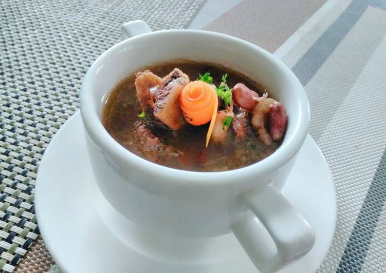 resep Sup Iga Kacang Merah (brenebon)