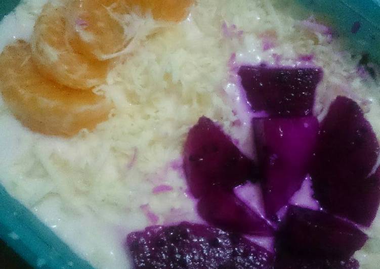 gambar untuk cara membuat Salad Buah Yogurt Keju