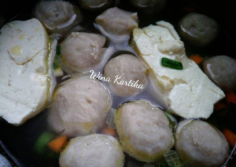 resep masakan Sop Bakso Sapi #pr_recookolahanbakso