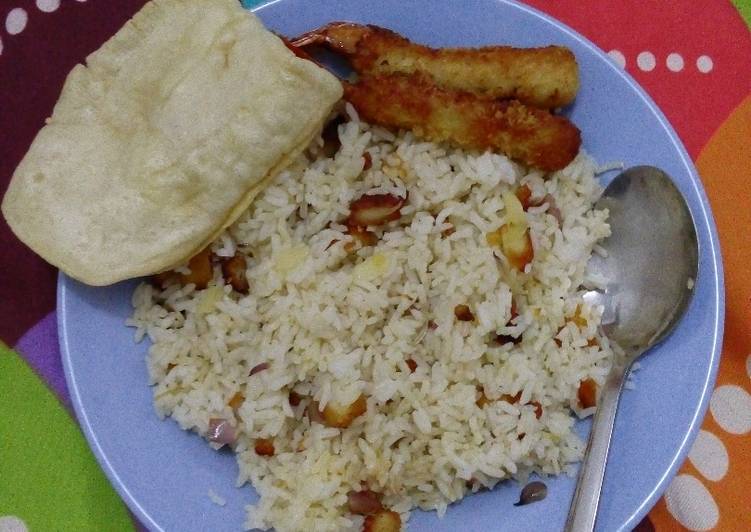 cara membuat Nasi Goreng Tiram