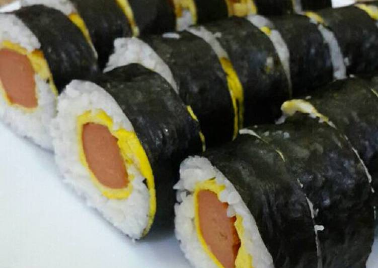 resep makanan Sushi Sosis Telur