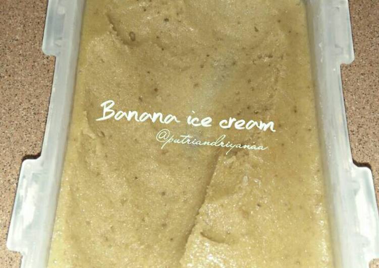 resep makanan Banana ice cream