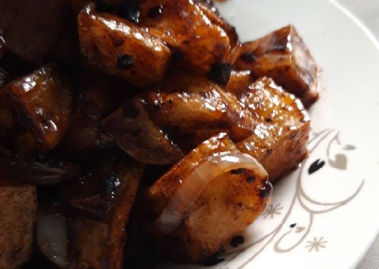 Kentang Saus Lada Hitam Potato Black Pepper Sauce Kentang Saus Lada Hitam Potato Black Pepper Sauce