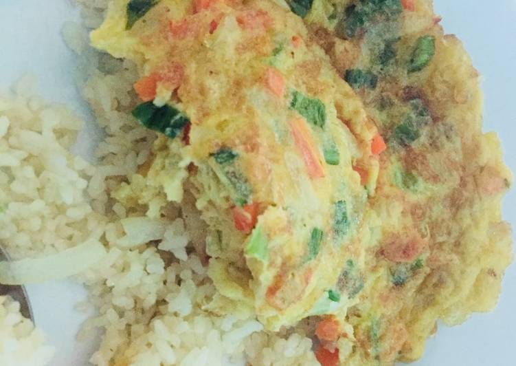 Resep Telor sayur dan nasi mentega simple Oleh Debby Riszalia