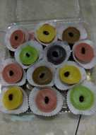 Kue lumpur rainbow mini