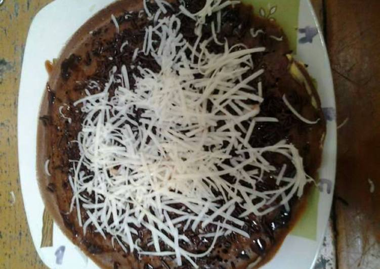 resep lengkap untuk Martabak manis teflon