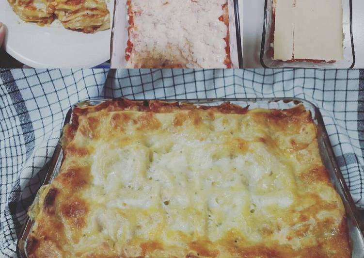 Resep Lasagna kulit pangsit oleh irma - Cookpad