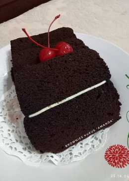 Brownies Kukus Keju Slice ala "amanda"