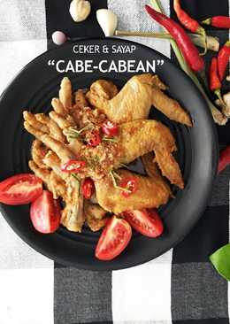 Ceker dan sayap cabe cabean