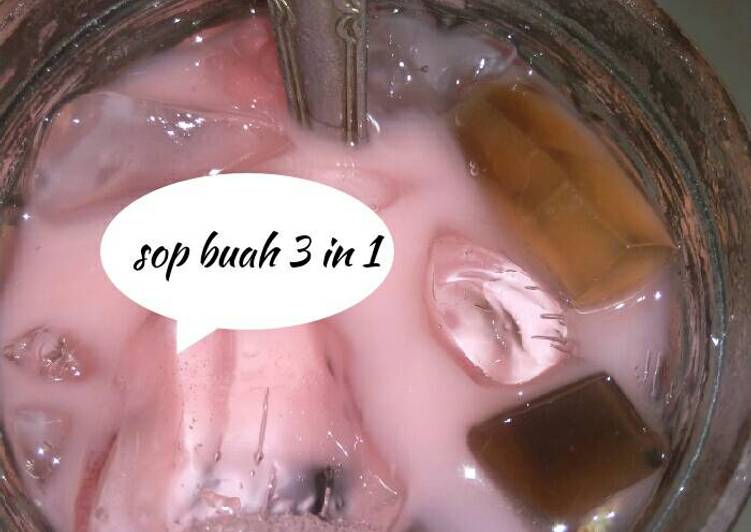 gambar untuk resep makanan Sop buah 3 in 1 SUEGER