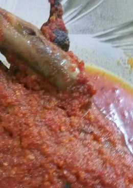 Terong bakar sambel terasi ala dechan