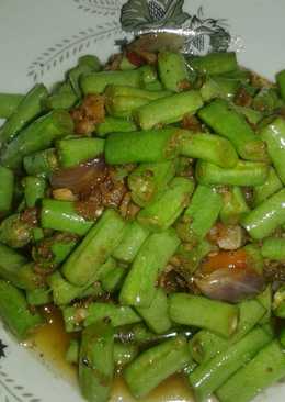 Tumis buncis pedas pake kemiri