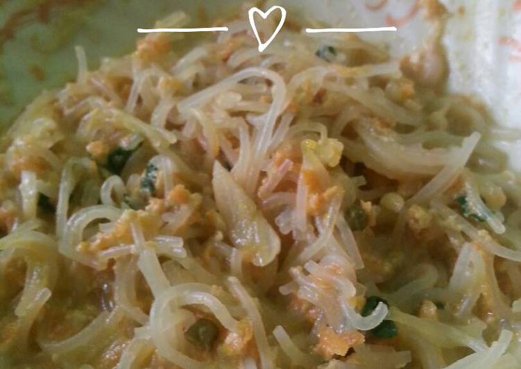 cara membuat Bihun Kuah Nyemek (MPASI 10m+)