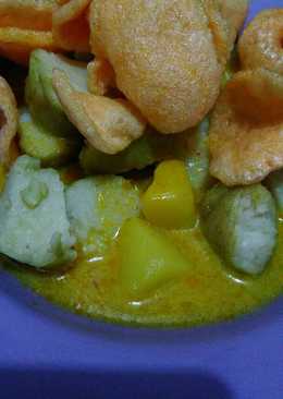 Sayur tahu+kentang (lontong sayur)