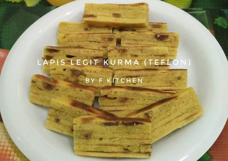 gambar untuk resep makanan Lapis Legit Kurma (Teflon)