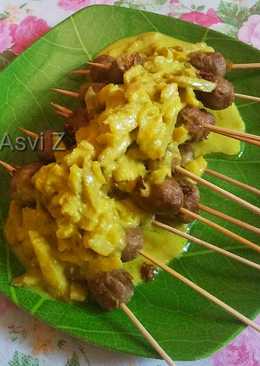 Sate bakso ikan gupi