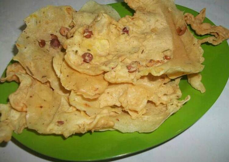 Resep Peyek kacang renyah banget tipis gurih