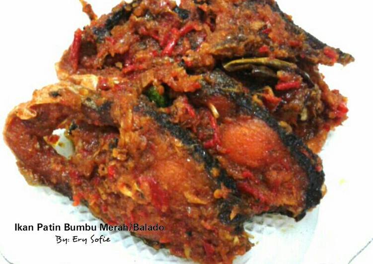 resep masakan Ikan Patin Bumbu Merah/Balado