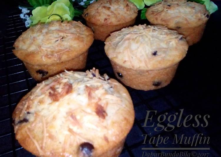 gambar untuk cara membuat Eggless Tape Muffin