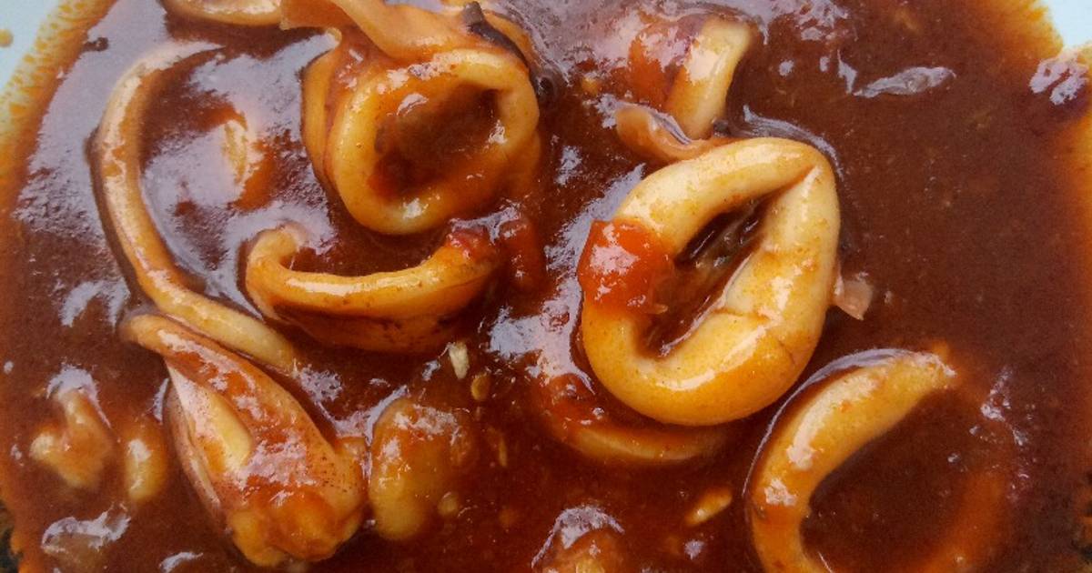 Resep Cumi Saus  Padang  Pedas Dapur Kreasi