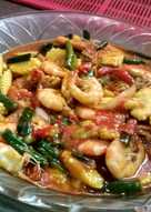 Udang Sayur asam manis