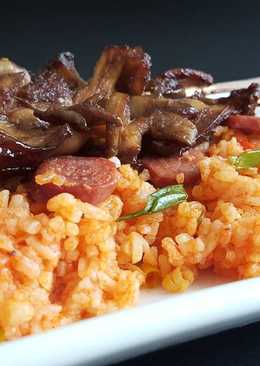 22. Tomato Rice and Mushroom Satay #BikinRamadanBerkesan