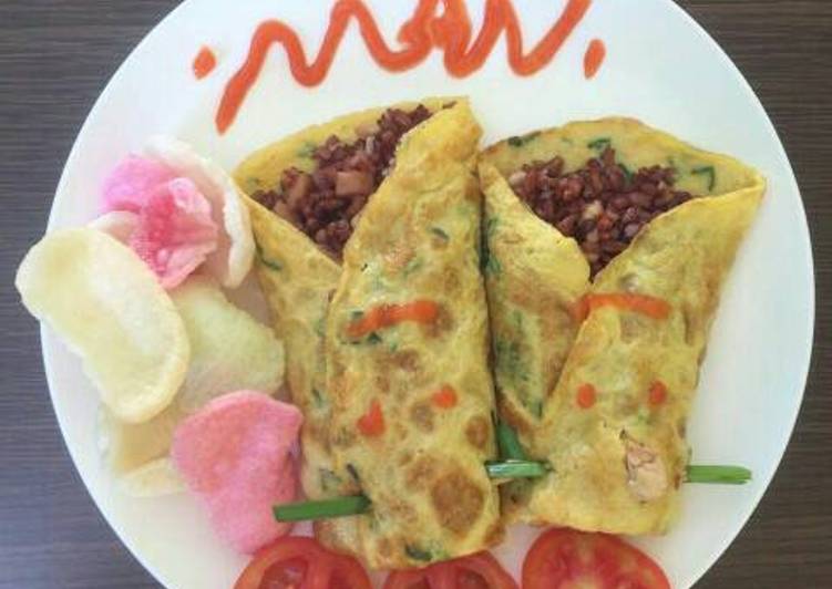 resep makanan Nasi goreng beras merah selimut