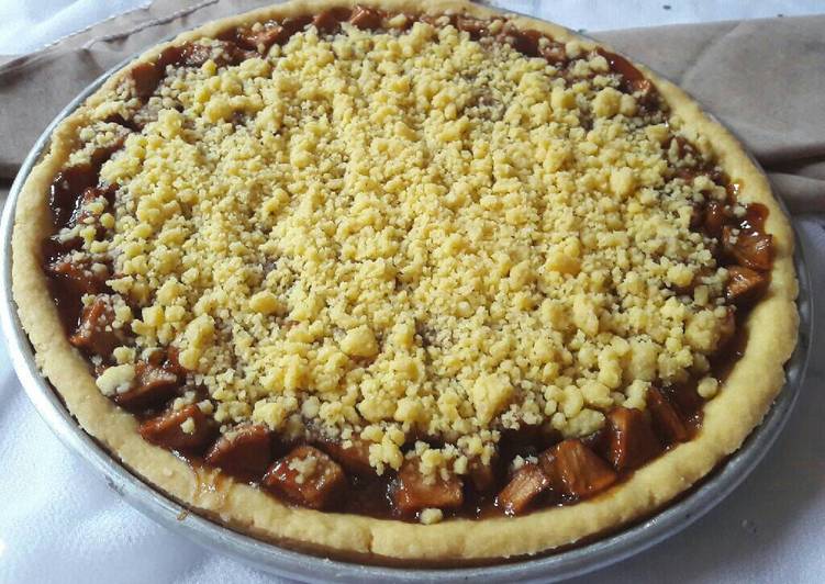 bahan dan cara membuat Apple Crumble Pie