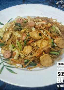 Bihun Goreng Sayur Telur Sosis & Bakso