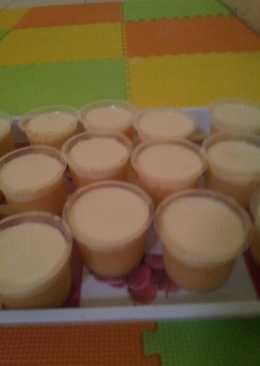 Puding mangga fla keju vanila