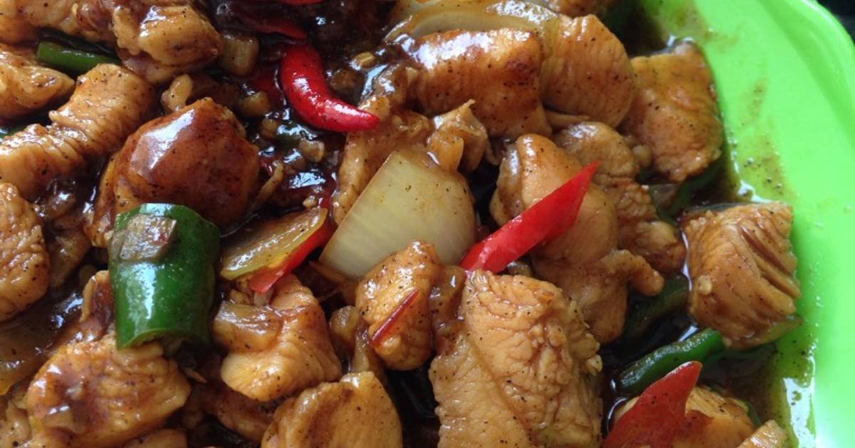 Resep Chicken blackpepper ala raissadejunov