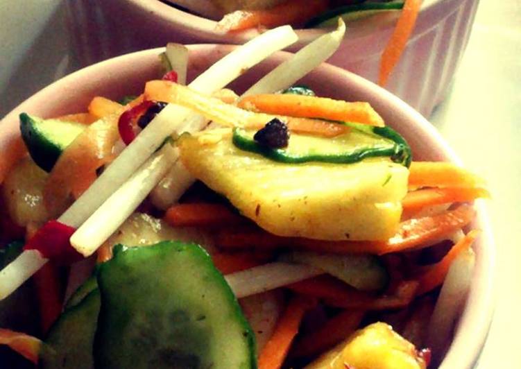 resep makanan Asinan sayur feat nanas