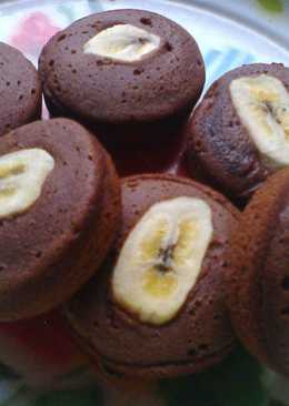Kue lumpur coklat pisang