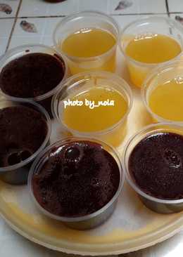 Yellow pumpkin puding / puding labu kuning