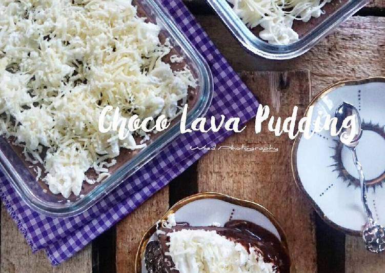 bahan dan cara membuat Choco Lava Pudding