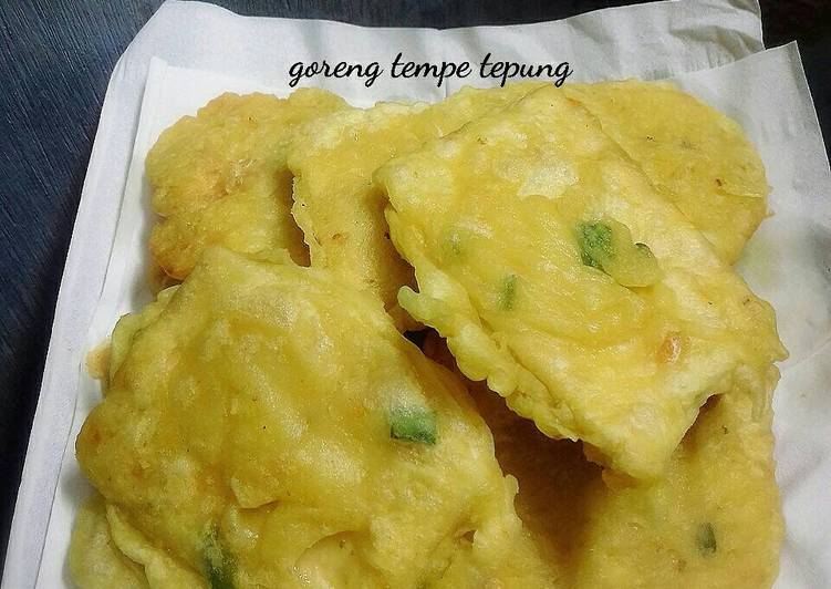 resep Goreng tempe tepung