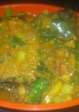 Woku ikan patin pedas
